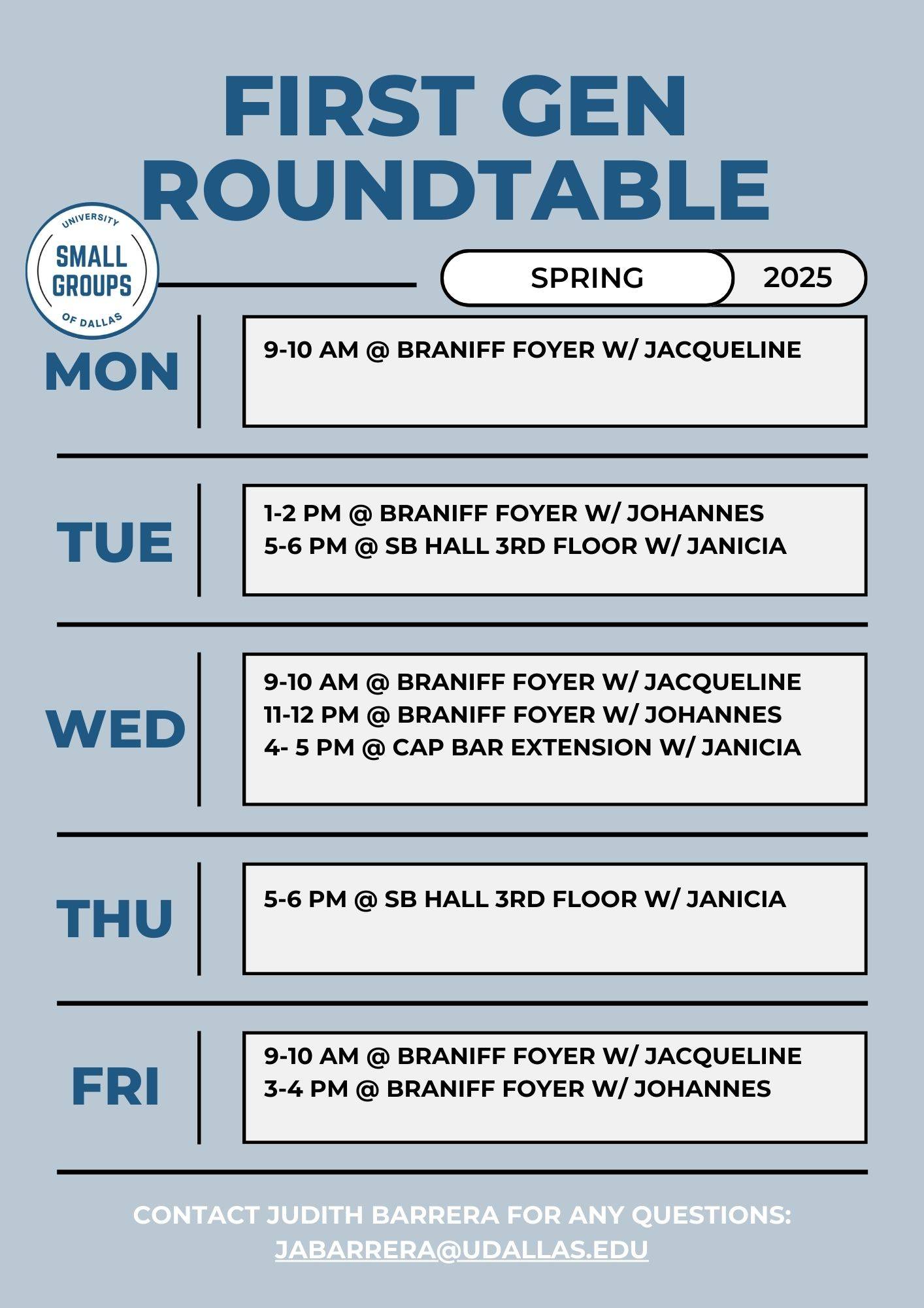 First-Gen Roundtables